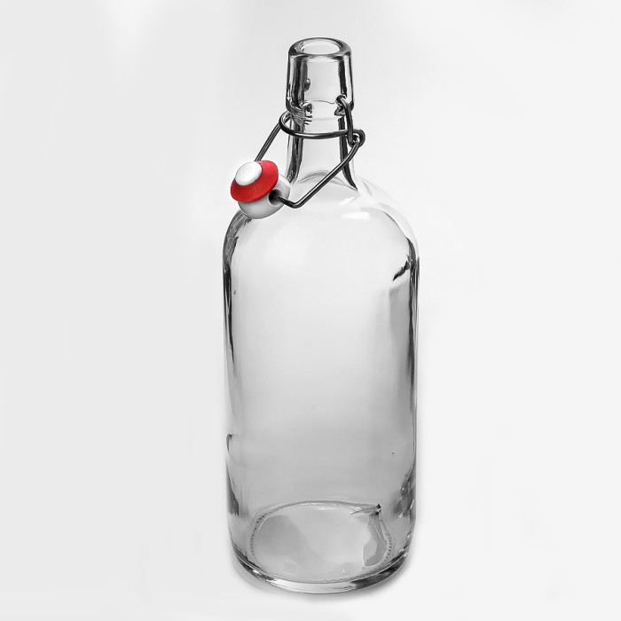 Бутылка бесцветная бугельная 1 литр в Магнитогорске