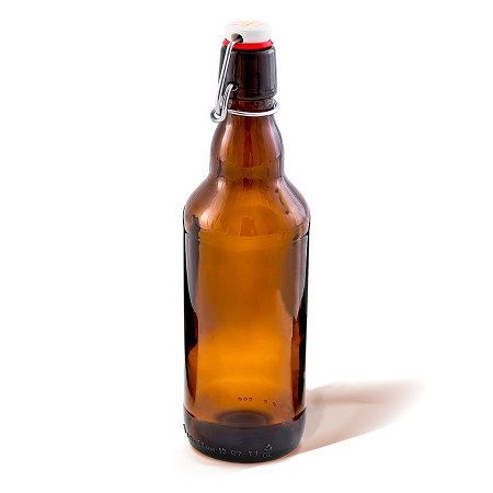 Бутылка темная стеклянная с бугельной пробкой 0,5 литра в Магнитогорске